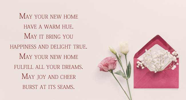 Write Poems on Housewarming Greetings Cards