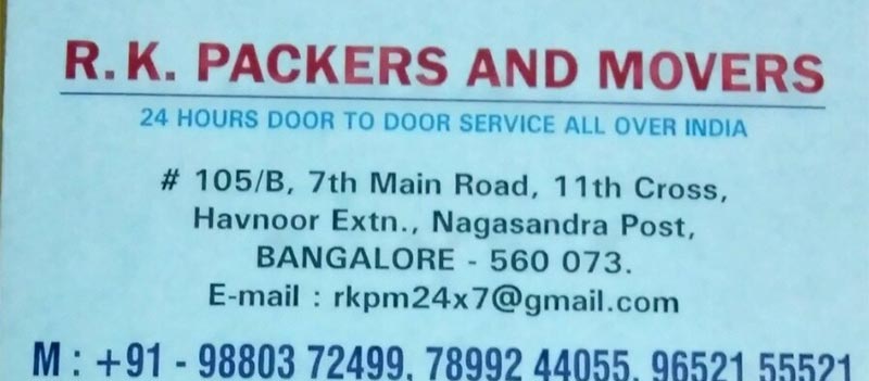 R K Packers & Movers